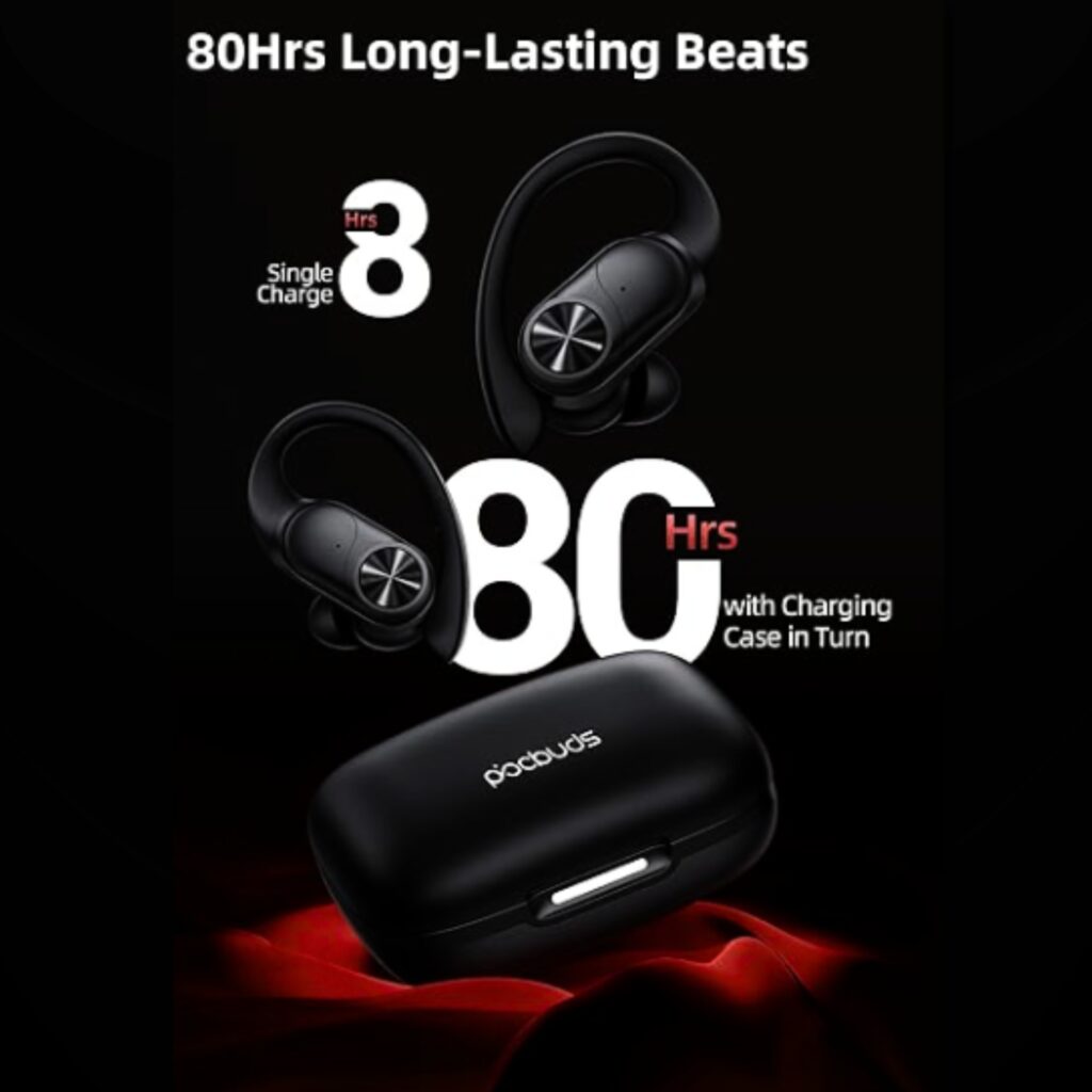 PocBuds Bluetooth Headphones Review (80-Hour Battery Life, Wireless Charging Case)